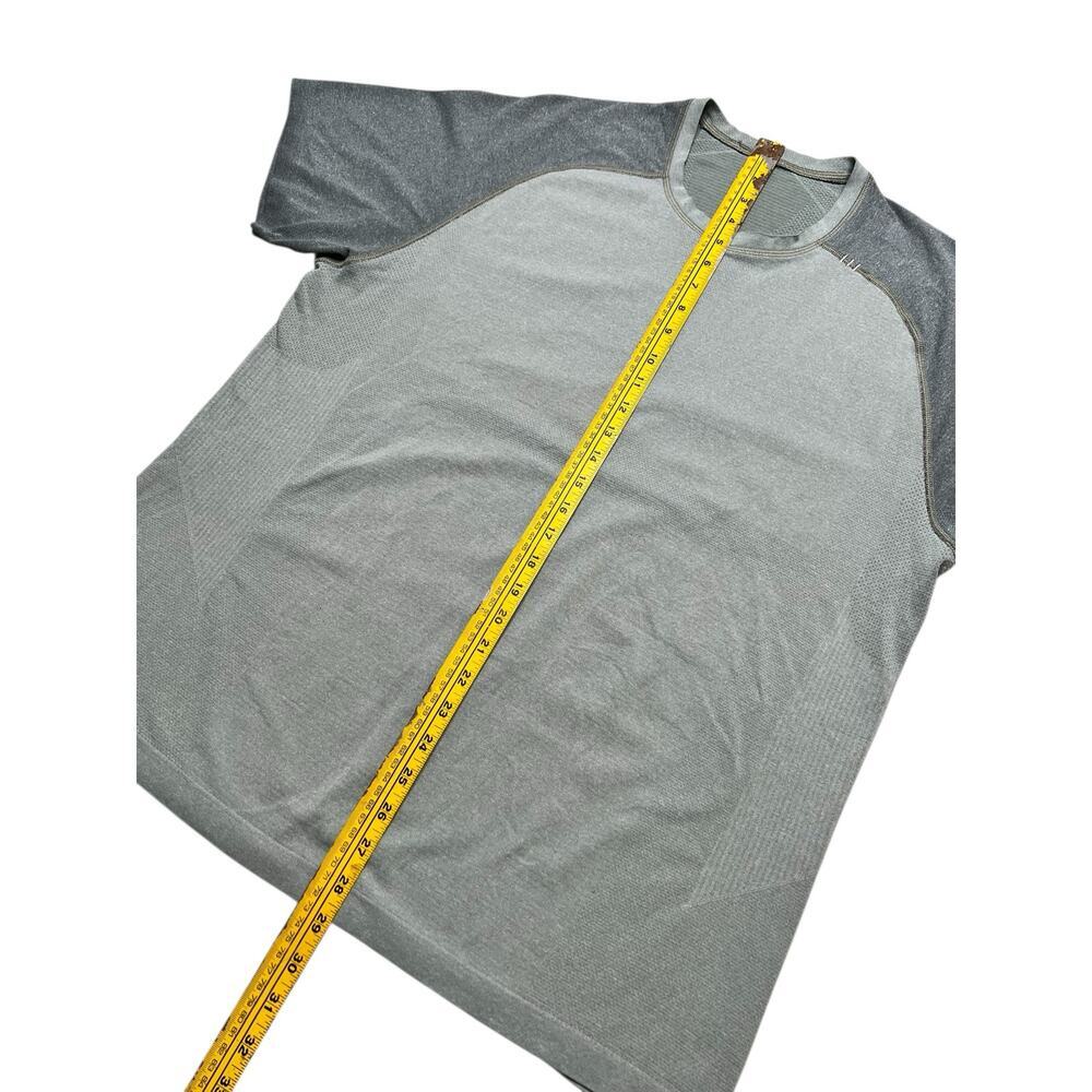 Lululemon Men's Gray Two Tone Raglan Sleeve SS Activewear T-Shirt - XL - sport - Picture 3 of 9